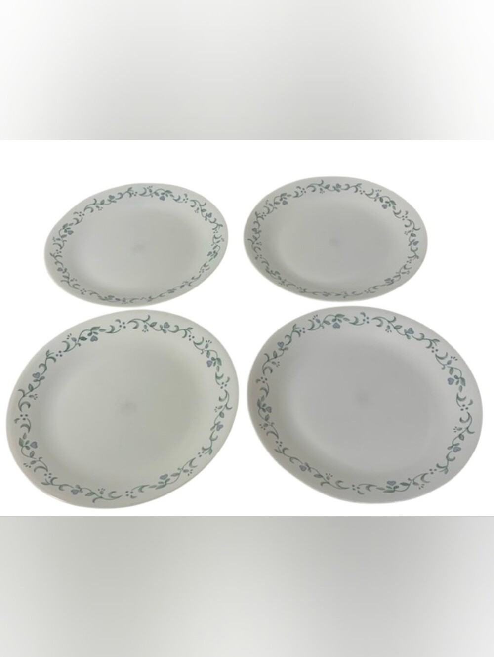 Country Cottage Corelle dinner plates set 4
